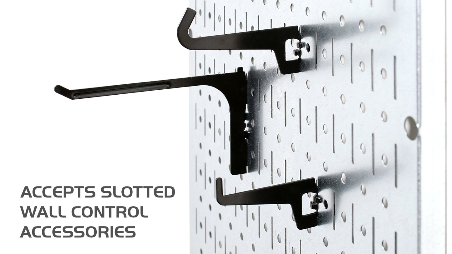 Heavy Duty Steel Pegboard Kit and Hook Set