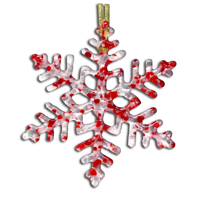 Copo de nieve de cristal artesanal - Menta Crujiente - de studioTica
