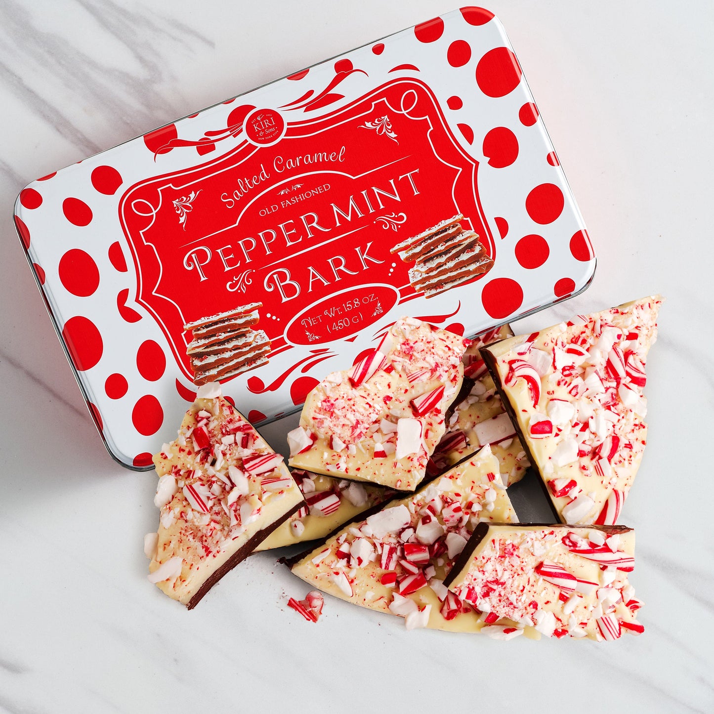 Salted Caramel Chocolate and Peppermint Bark