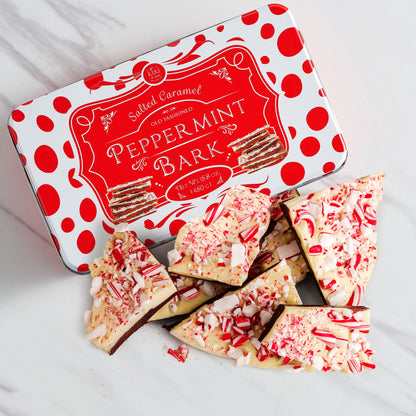 Salted Caramel Chocolate and Peppermint Bark