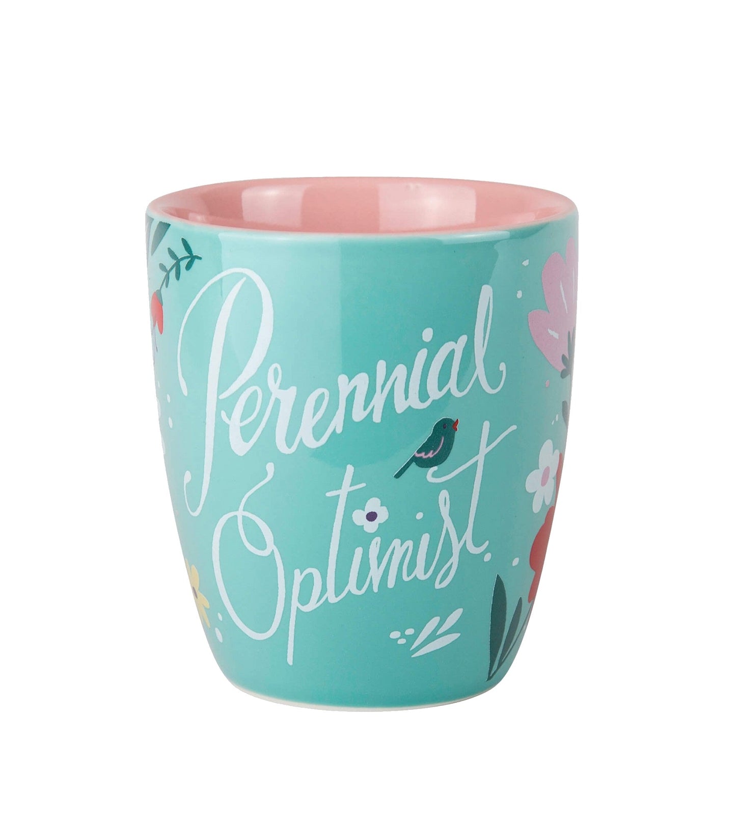 Perennial Optimist Curved Ceramic Mug - Tampa Home & Garden Store