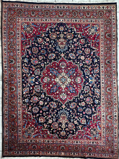 Persian Mashhad Hand Knotted Wool Area Rug 9’9” x 13’3” - Tampa Home & Garden Store