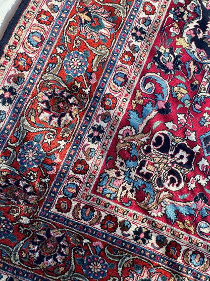 Persian Mashhad Hand Knotted Wool Area Rug 9’9” x 13’3” - Tampa Home & Garden Store