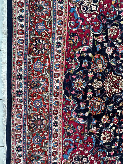 Persian Mashhad Hand Knotted Wool Area Rug 9’9” x 13’3” - Tampa Home & Garden Store