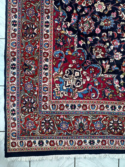 Persian Mashhad Hand Knotted Wool Area Rug 9’9” x 13’3” - Tampa Home & Garden Store