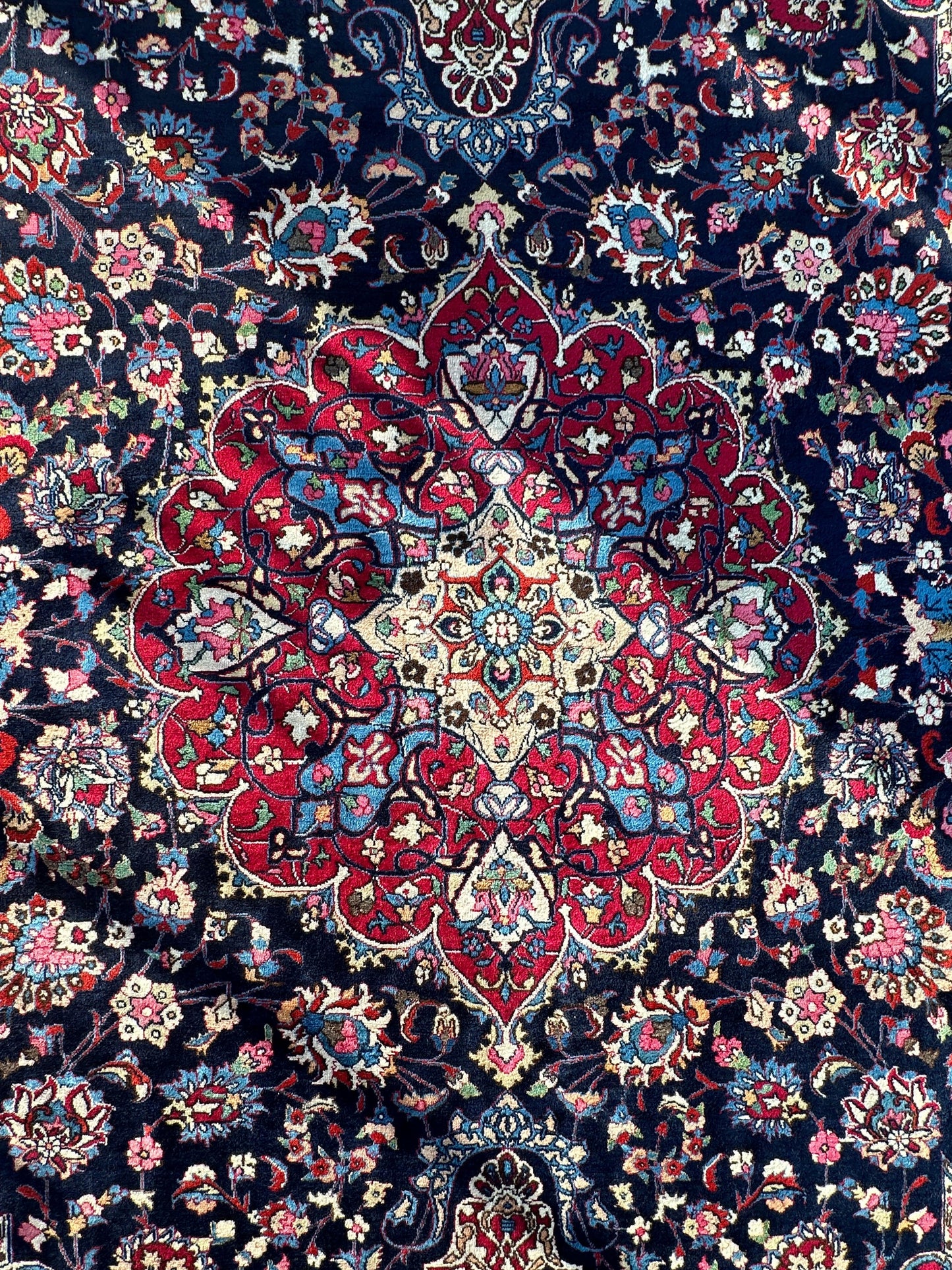 Persian Mashhad Hand Knotted Wool Area Rug 9’9” x 13’3” - Tampa Home & Garden Store