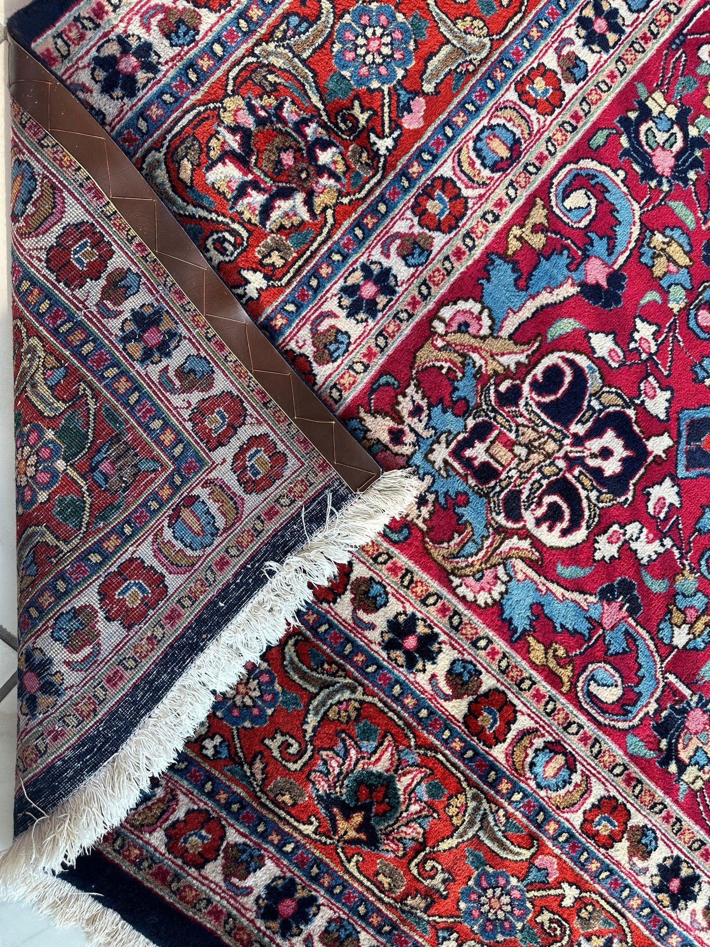 Persian Mashhad Hand Knotted Wool Area Rug 9’9” x 13’3” - Tampa Home & Garden Store