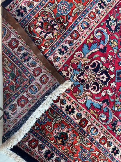 Persian Mashhad Hand Knotted Wool Area Rug 9’9” x 13’3” - Tampa Home & Garden Store