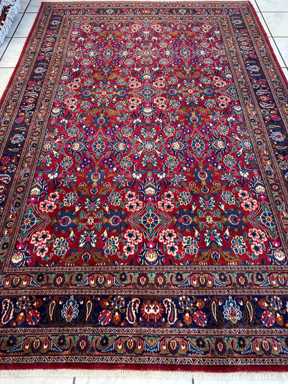 Persian Mashhad I Fine Allover Rug Wool 7 x 10 - Tampa Home & Garden Store
