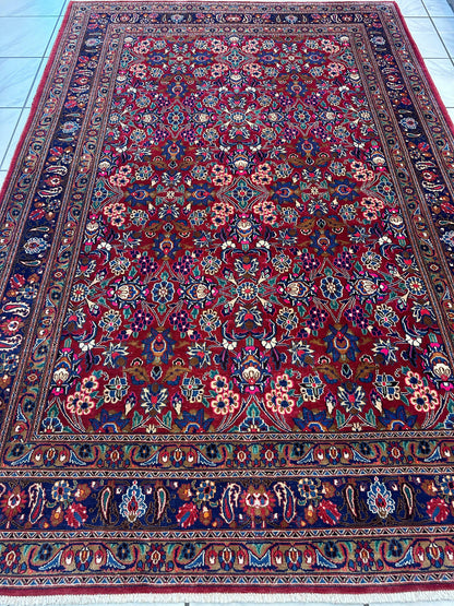 Persian Mashhad I Fine Allover Rug Wool 7 x 10 - Tampa Home & Garden Store