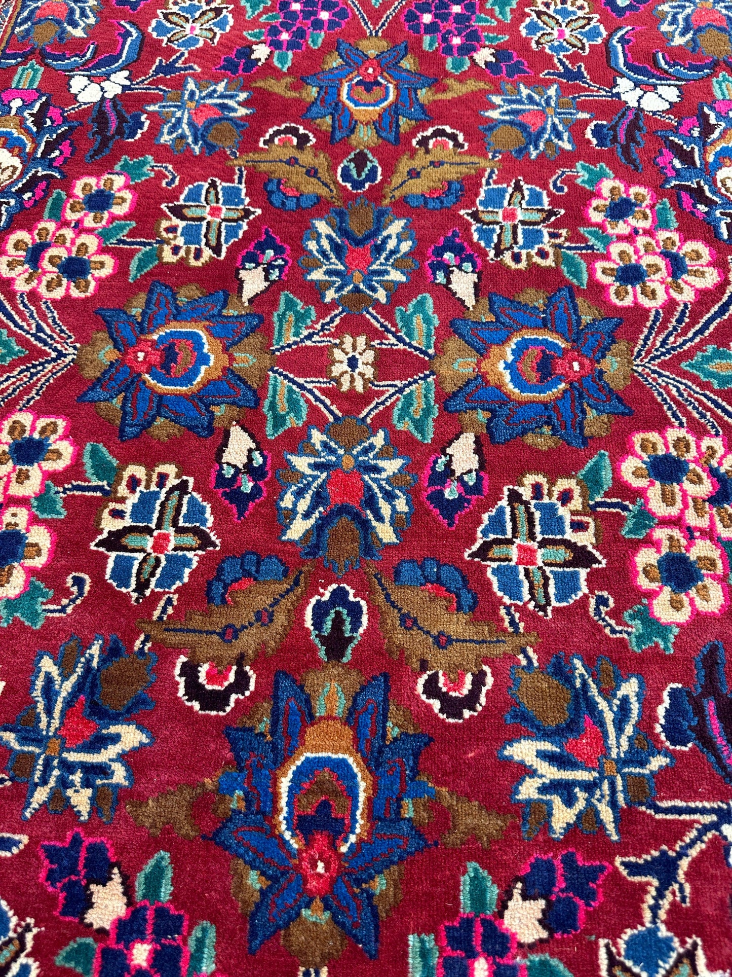 Persian Mashhad I Fine Allover Rug Wool 7 x 10 - Tampa Home & Garden Store