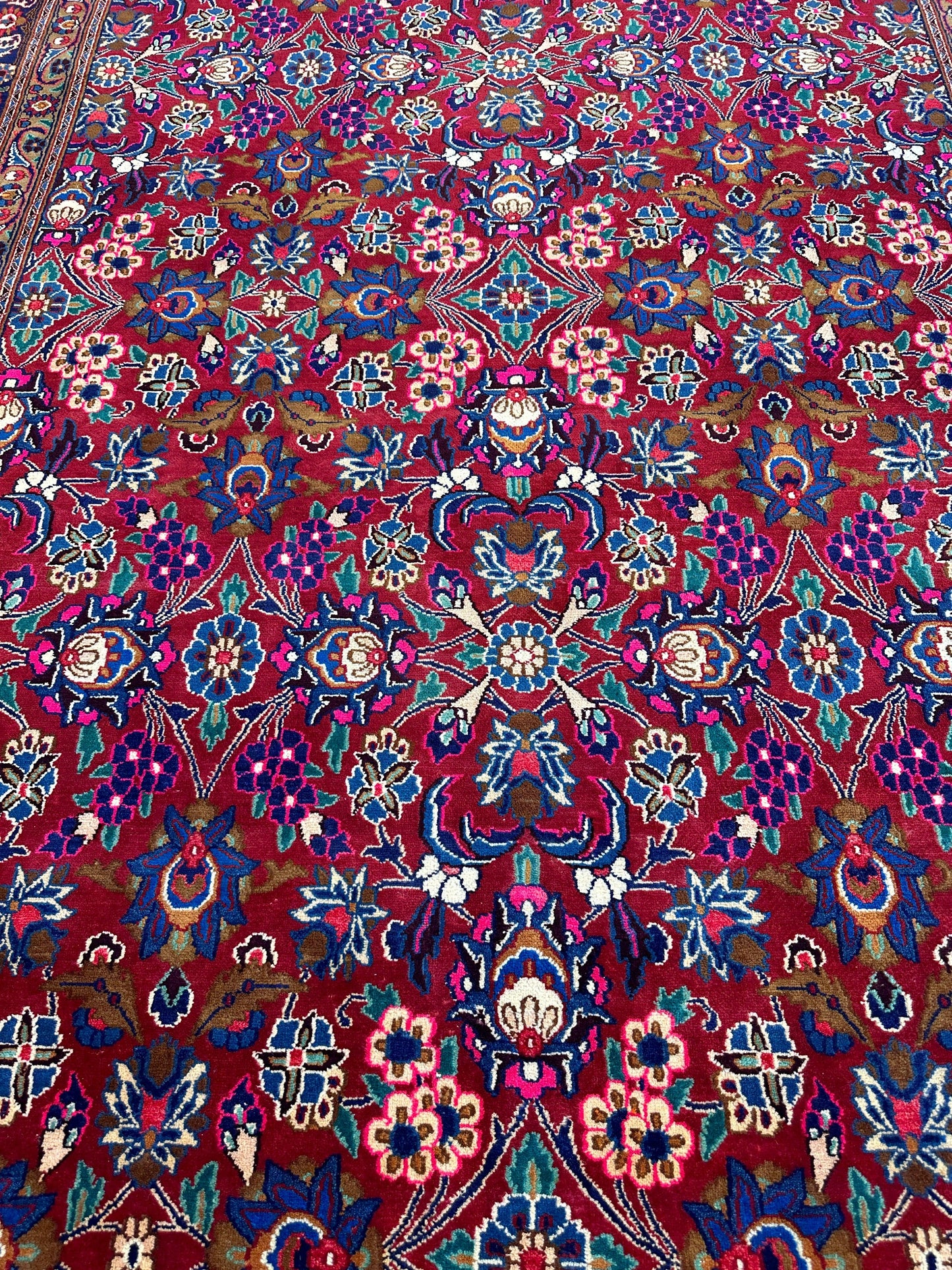 Persian Mashhad I Fine Allover Rug Wool 7 x 10 - Tampa Home & Garden Store