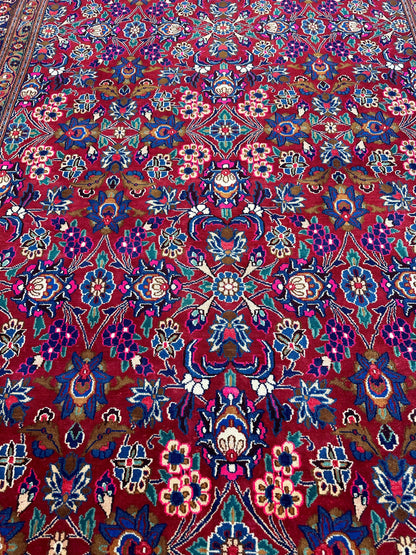Persian Mashhad I Fine Allover Rug Wool 7 x 10 - Tampa Home & Garden Store
