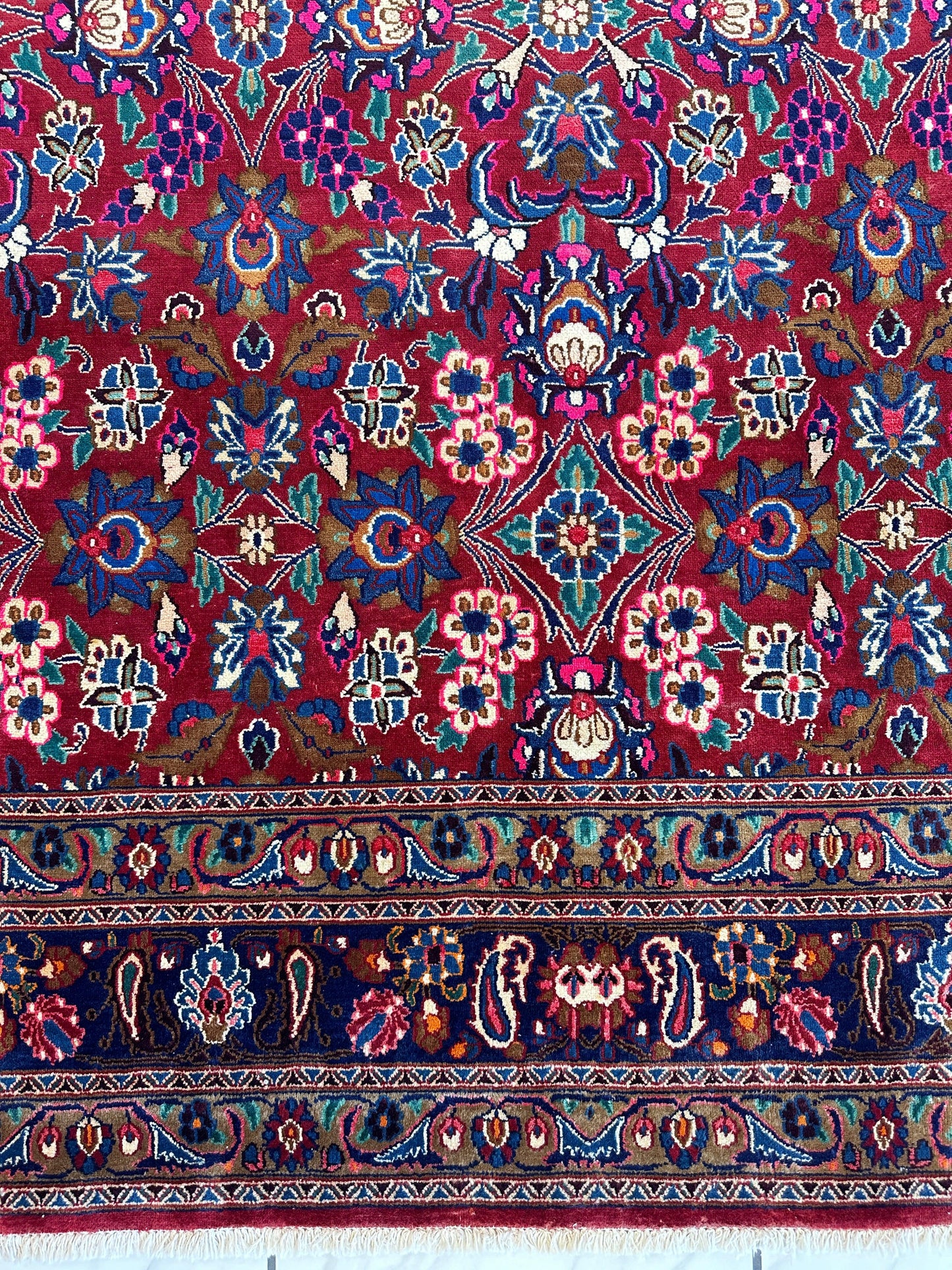Persian Mashhad I Fine Allover Rug Wool 7 x 10 - Tampa Home & Garden Store