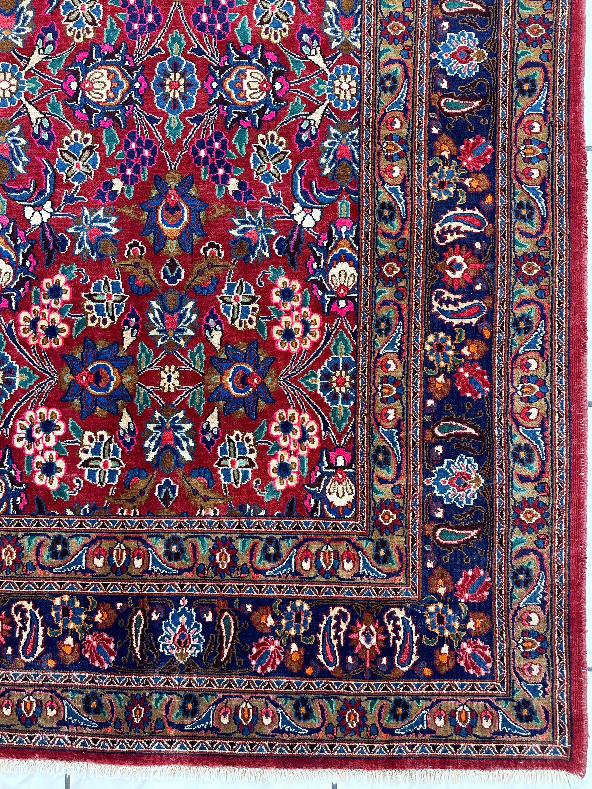Persian Mashhad I Fine Allover Rug Wool 7 x 10 - Tampa Home & Garden Store