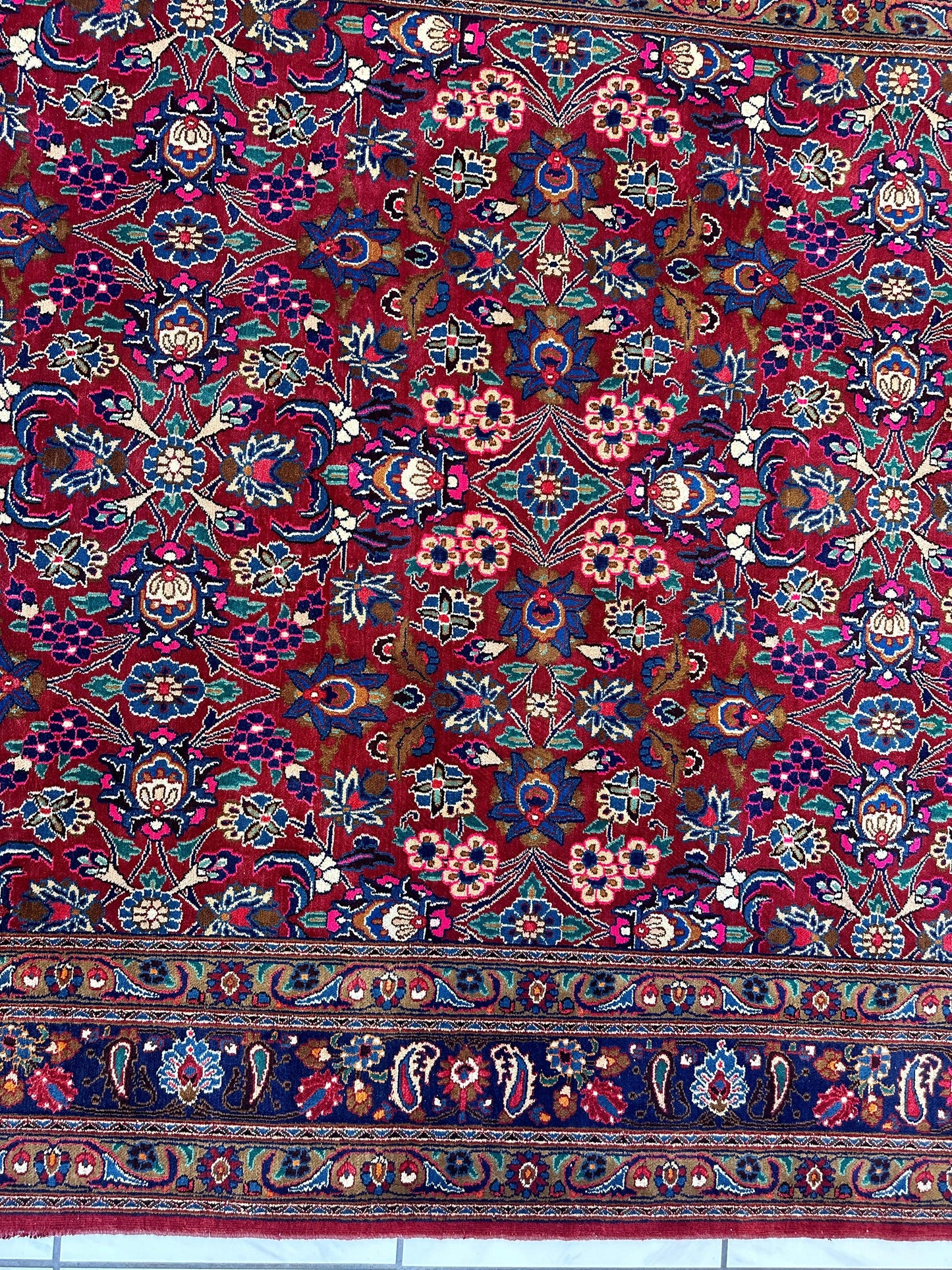 Persian Mashhad I Fine Allover Rug Wool 7 x 10 - Tampa Home & Garden Store