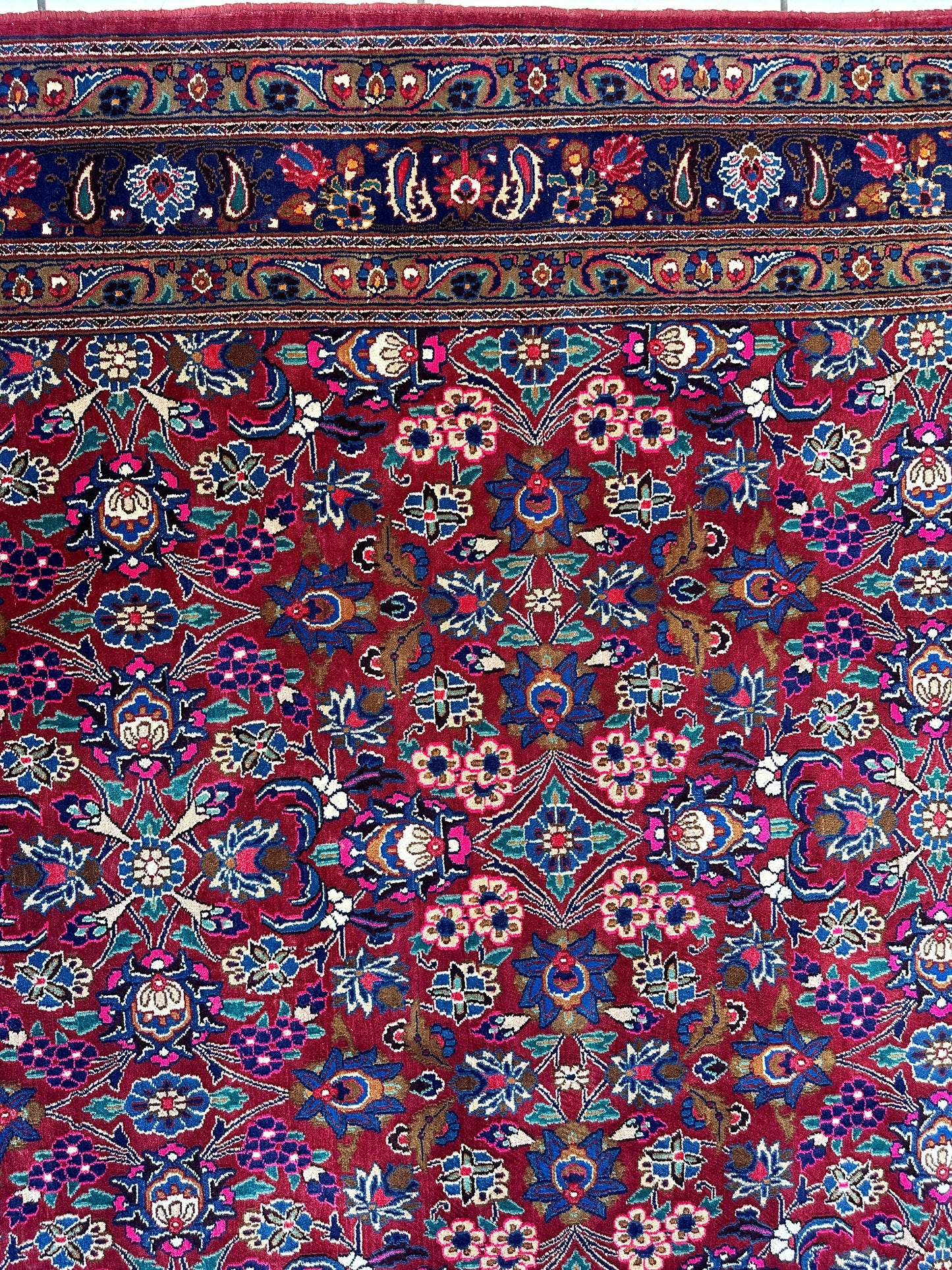 Persian Mashhad I Fine Allover Rug Wool 7 x 10 - Tampa Home & Garden Store
