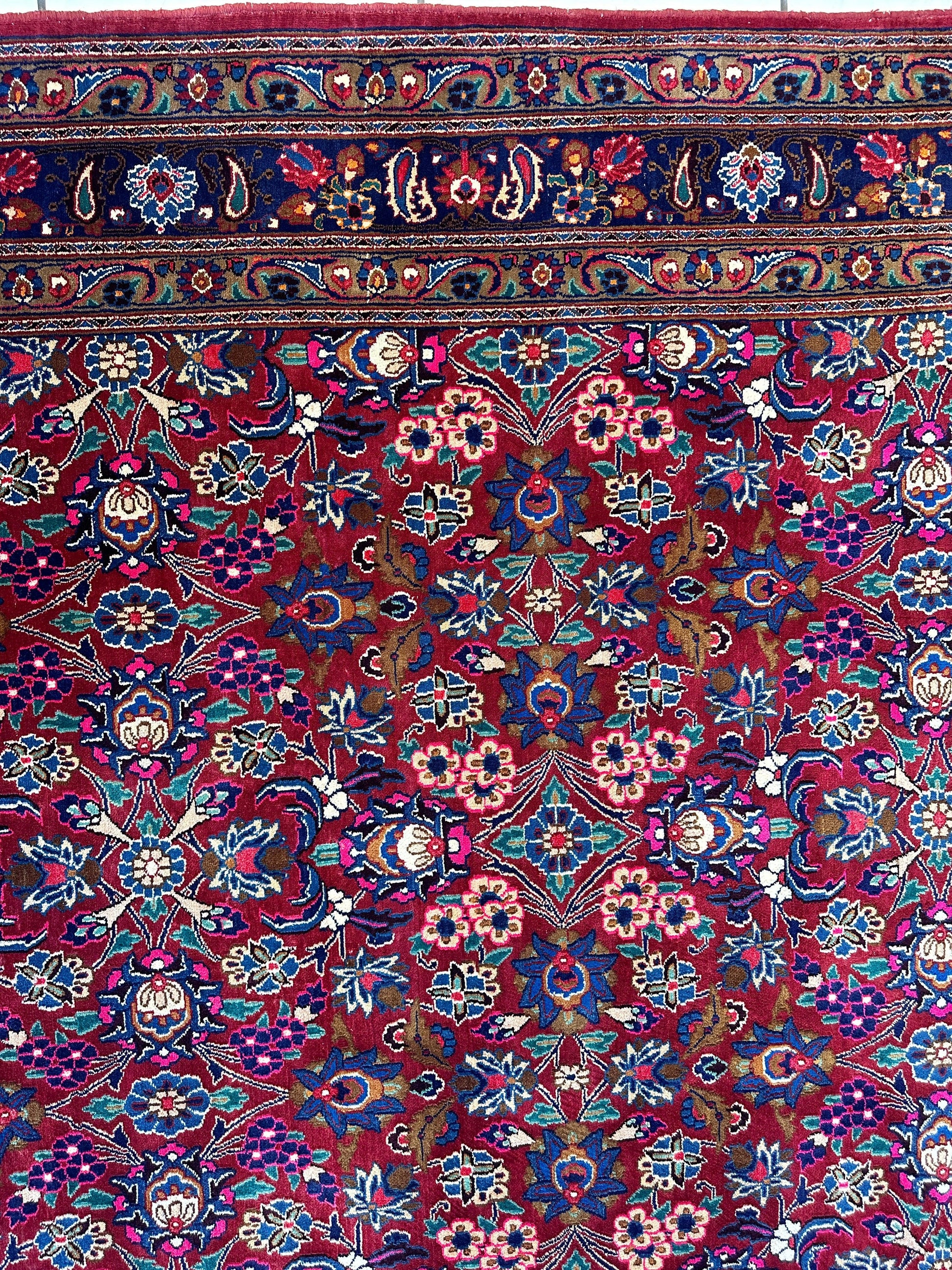 Persian Mashhad I Fine Allover Rug Wool 7 x 10 - Tampa Home & Garden Store