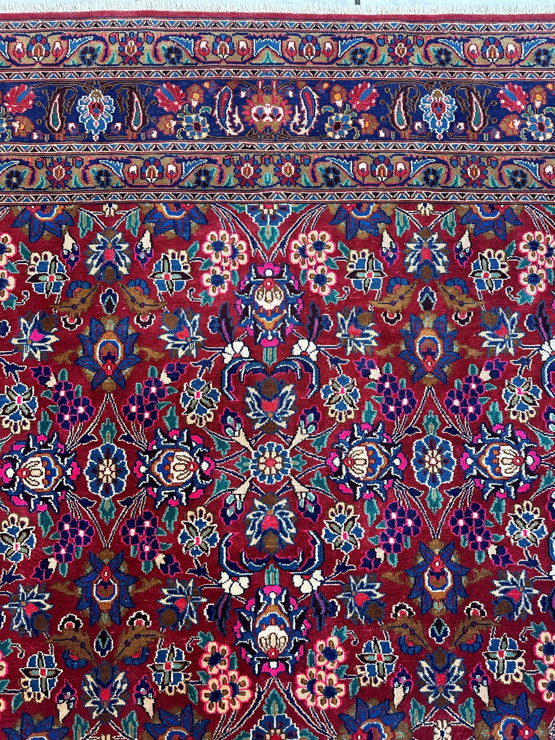 Persian Mashhad I Fine Allover Rug Wool 7 x 10 - Tampa Home & Garden Store