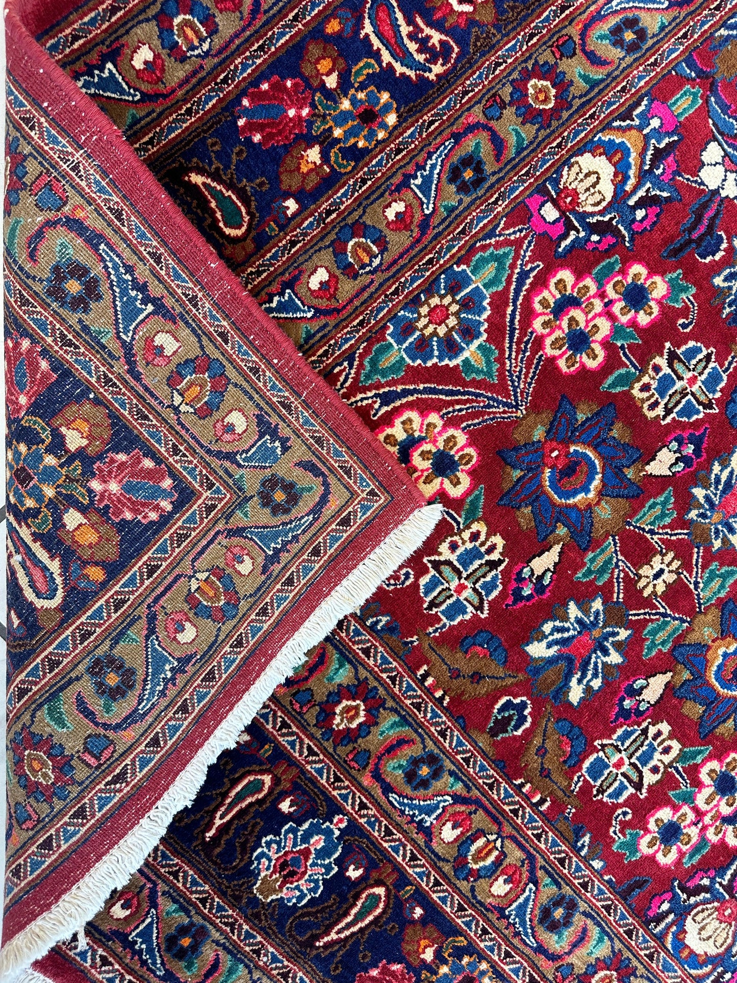 Persian Mashhad I Fine Allover Rug Wool 7 x 10 - Tampa Home & Garden Store