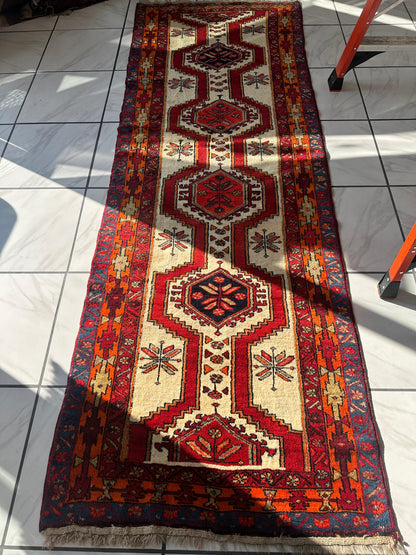 Persian Meshgi Wool Runner 3’6” x 9’10” - Tampa Home & Garden Store