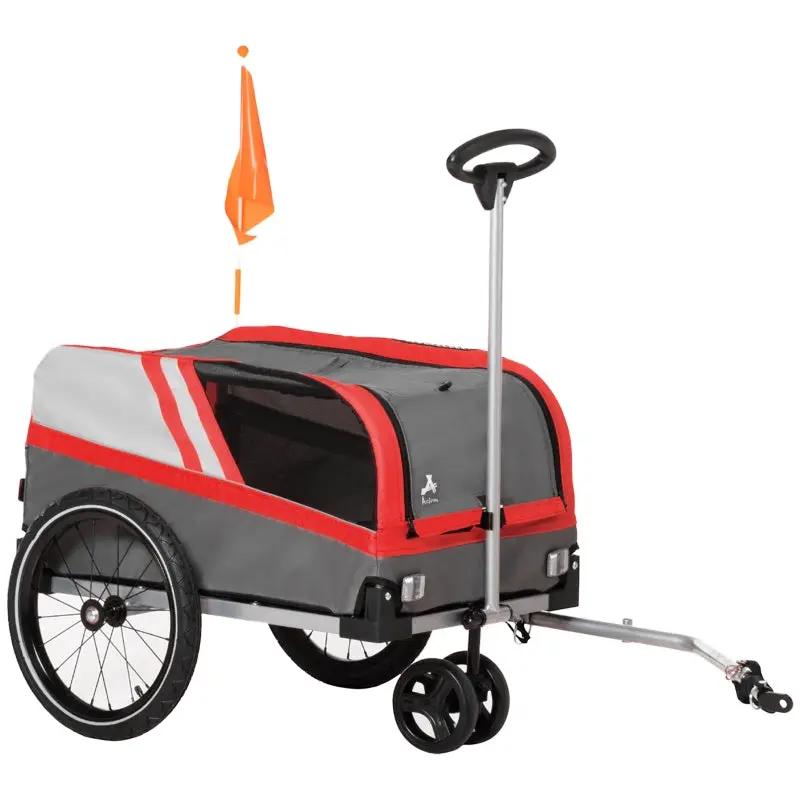 Pet Bike Trailer 2-in-1 Travel Stroller - Tampa Home & Garden Store
