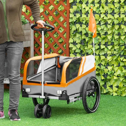 Pet Bike Trailer 2-in-1 Travel Stroller - Tampa Home & Garden Store