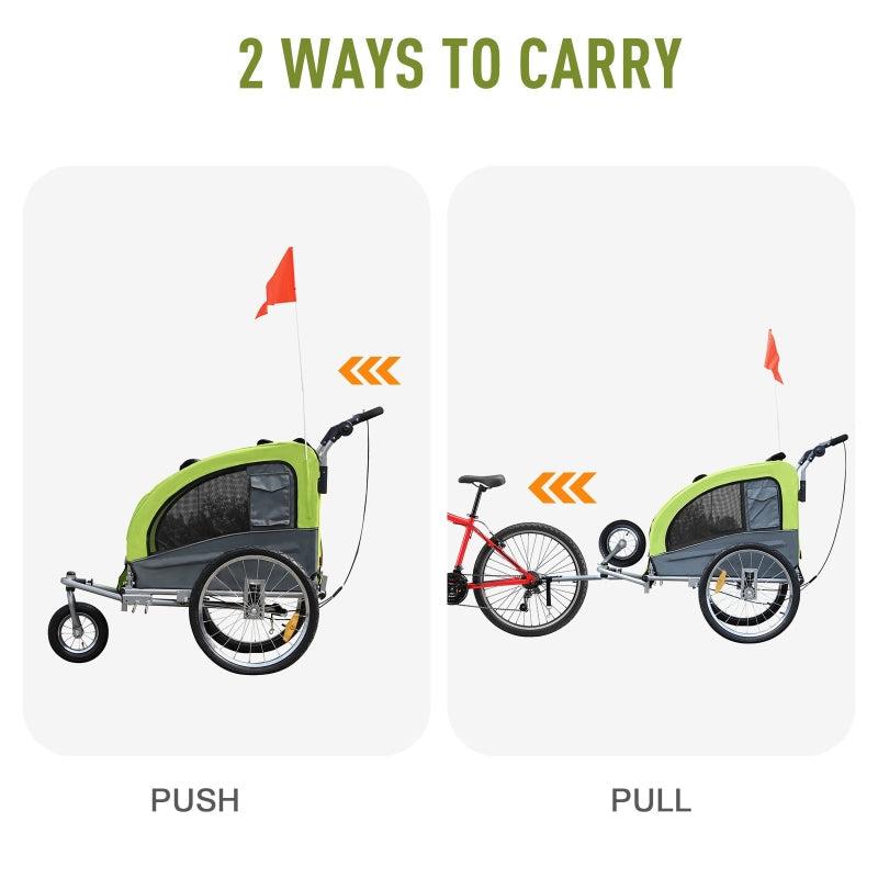 Pet Dog Bicycle Trailer Jogger with Suspension - Tampa Home & Garden Store