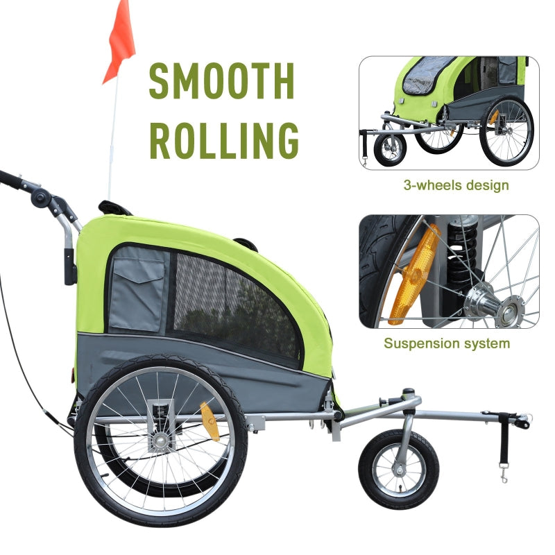 Pet Dog Bicycle Trailer Jogger with Suspension - Tampa Home & Garden Store