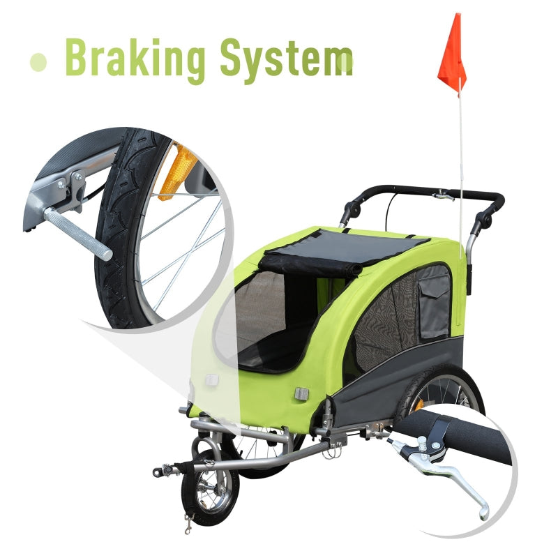 Pet Dog Bicycle Trailer Jogger with Suspension - Tampa Home & Garden Store