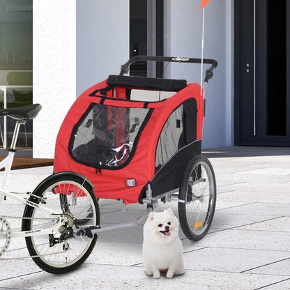 Pet Dog Bicycle Trailer Jogger with Suspension - Tampa Home & Garden Store