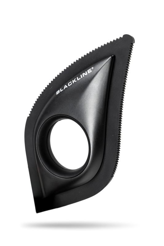 BLACKLINE PET HAIR BRUSH black plastic handle with serrated edge for pets on Tampa Home & Garden Store