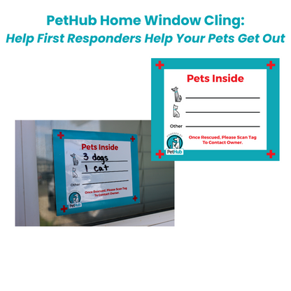 PetHub Pet Safety Home Decal – Emergency Pets Inside Alert - Tampa Home & Garden Store