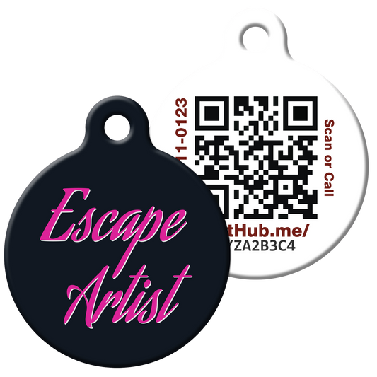 PetHub QR ID Pet Tag - Escape Artist - Tampa Home & Garden Store