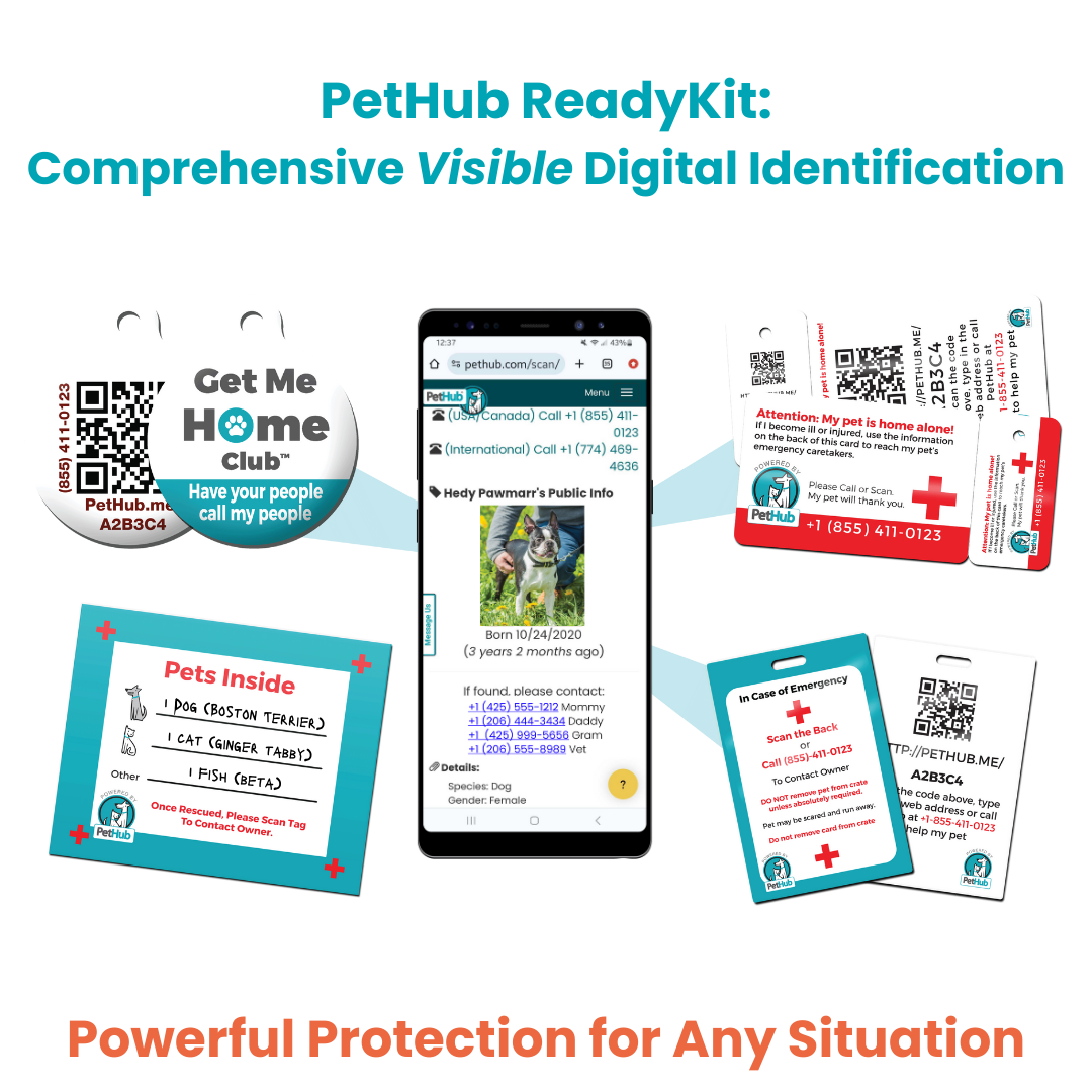 PetHub QR Pet ID Comprehensive ReadyKit – Complete Emergency Kit - Tampa Home & Garden Store
