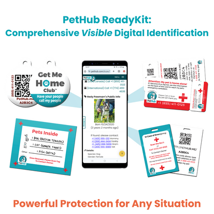 PetHub QR Pet ID Comprehensive ReadyKit – Complete Emergency Kit - Tampa Home & Garden Store