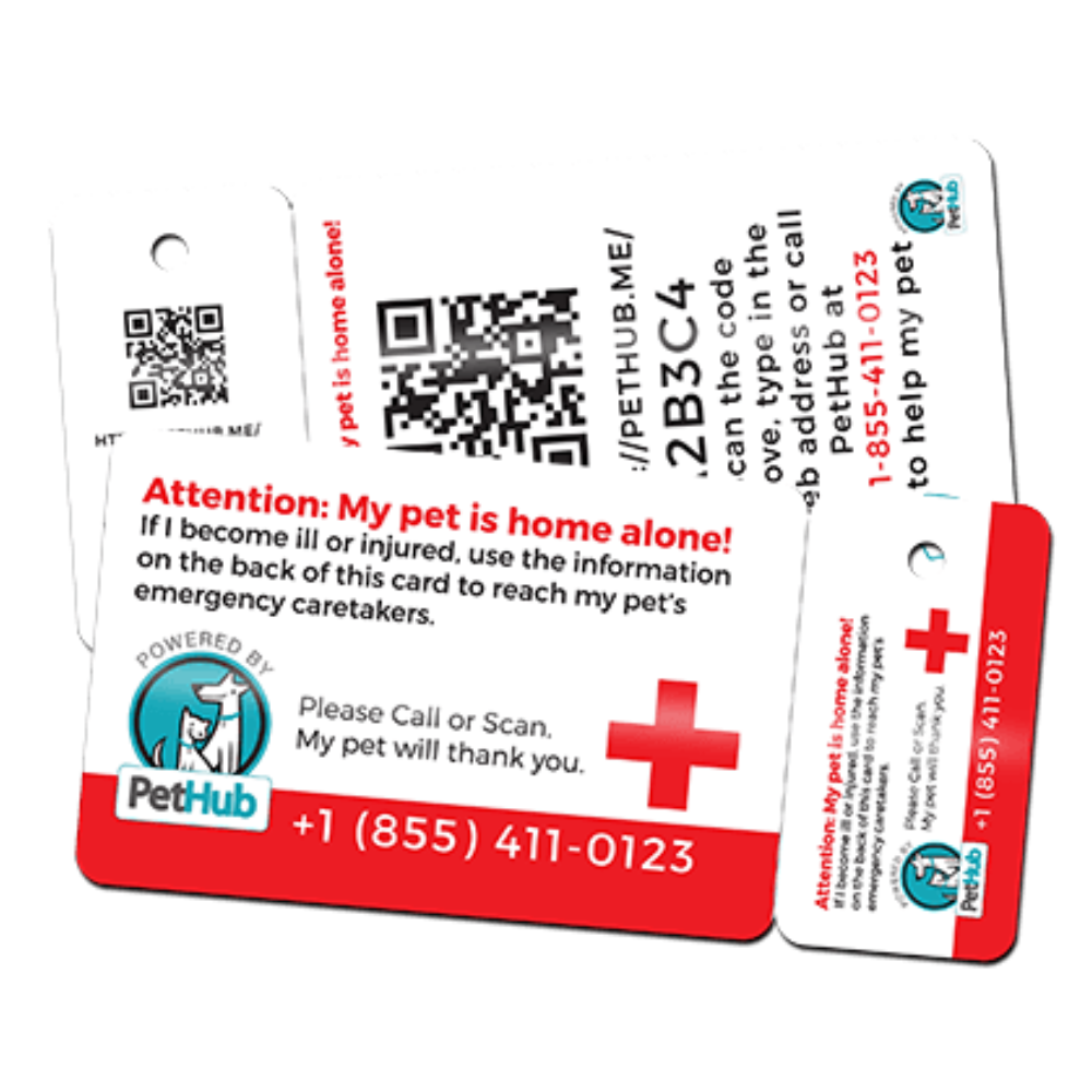 PetHub QR Pet ID Wallet & Keychain Card – Emergency Backup for Your Pet - Tampa Home & Garden Store