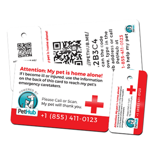 PetHub QR Pet ID Wallet & Keychain Card – Emergency Backup for Your Pet - Tampa Home & Garden Store