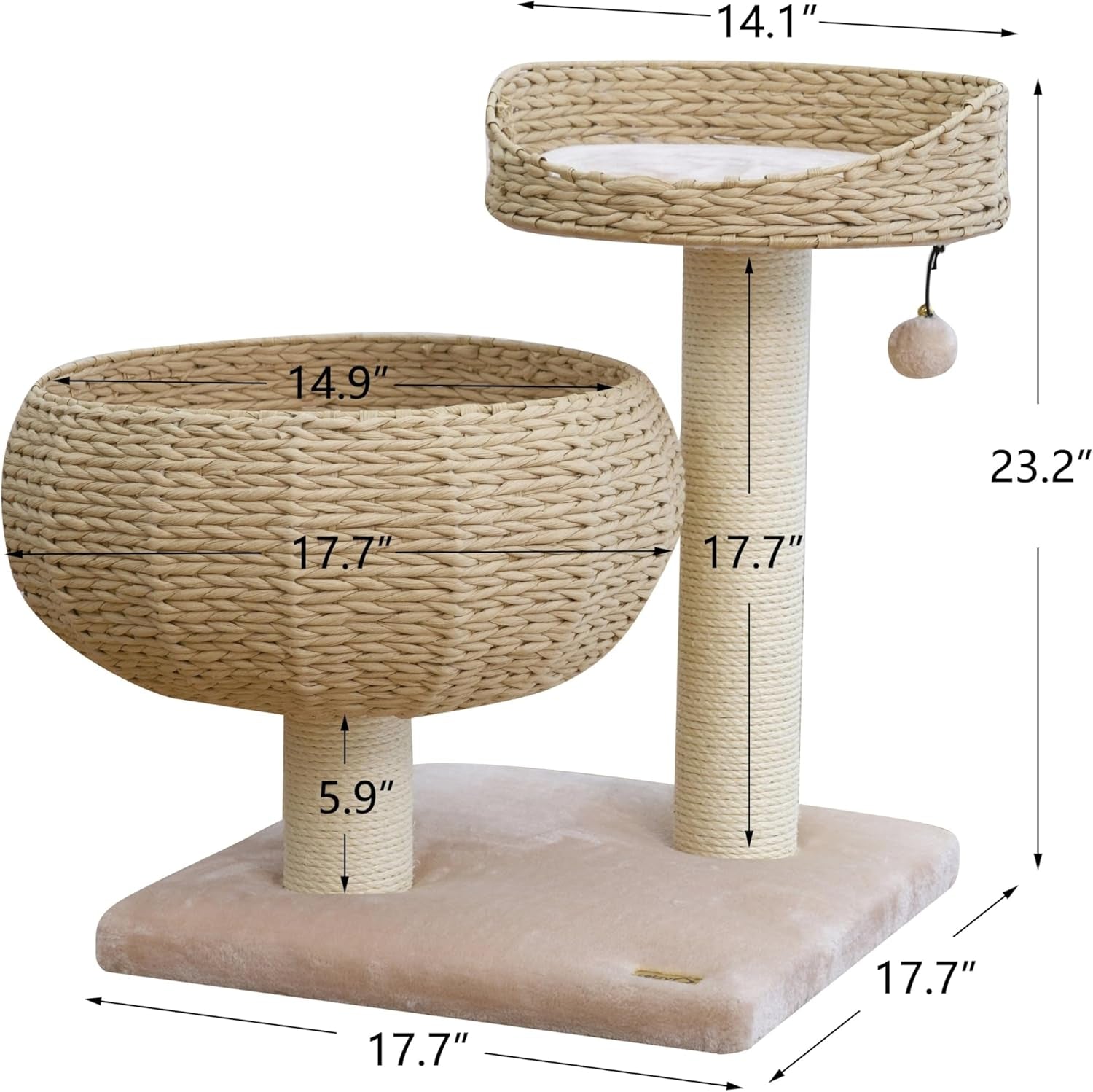 PetPals Cozy Cat Tree – Eco-Friendly, Stylish & Fun for Your Cat! - Tampa Home & Garden Store