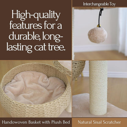PetPals Cozy Cat Tree – Eco-Friendly, Stylish & Fun for Your Cat! - Tampa Home & Garden Store