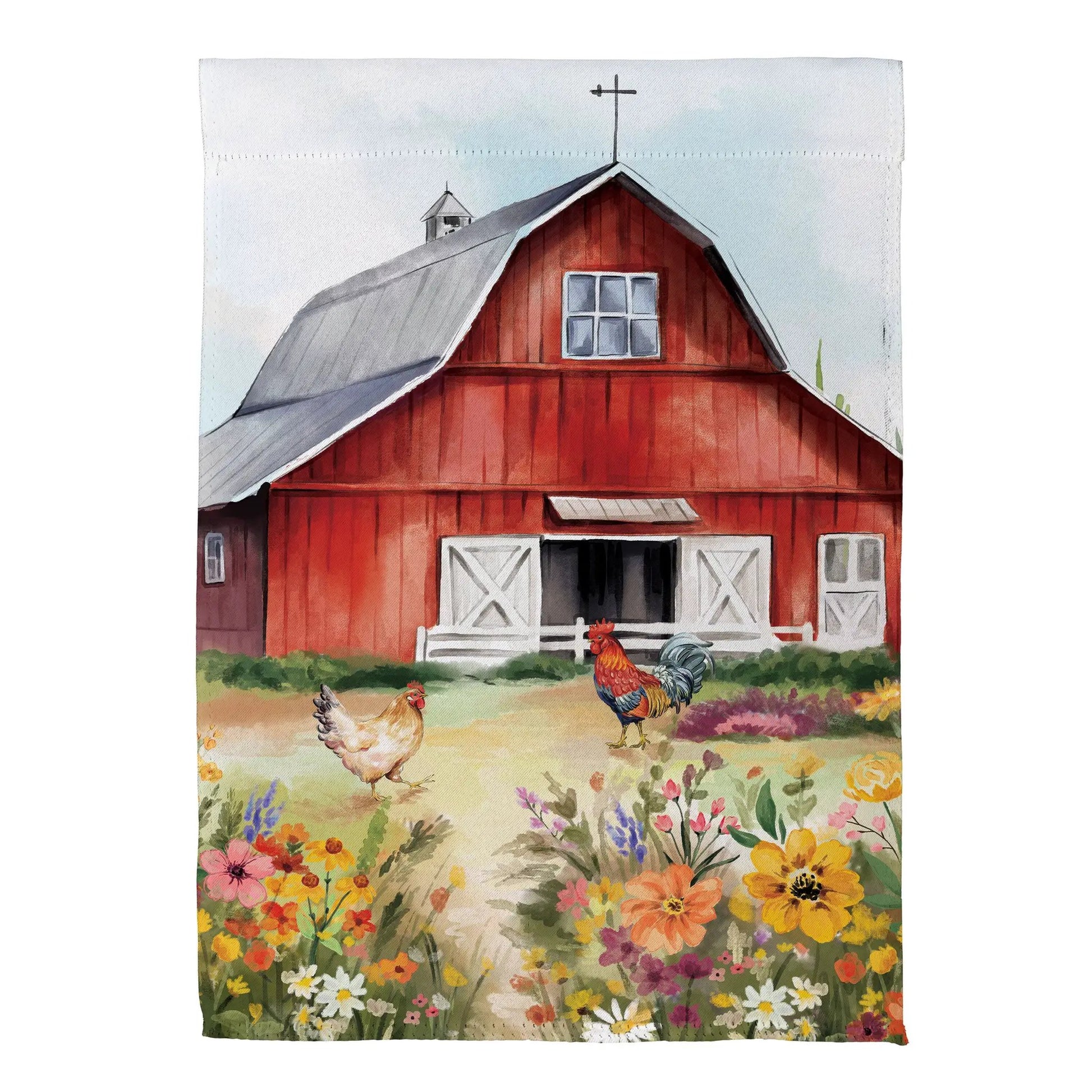 Petal & Plow Barn Suede House Flag - Tampa Home & Garden Store