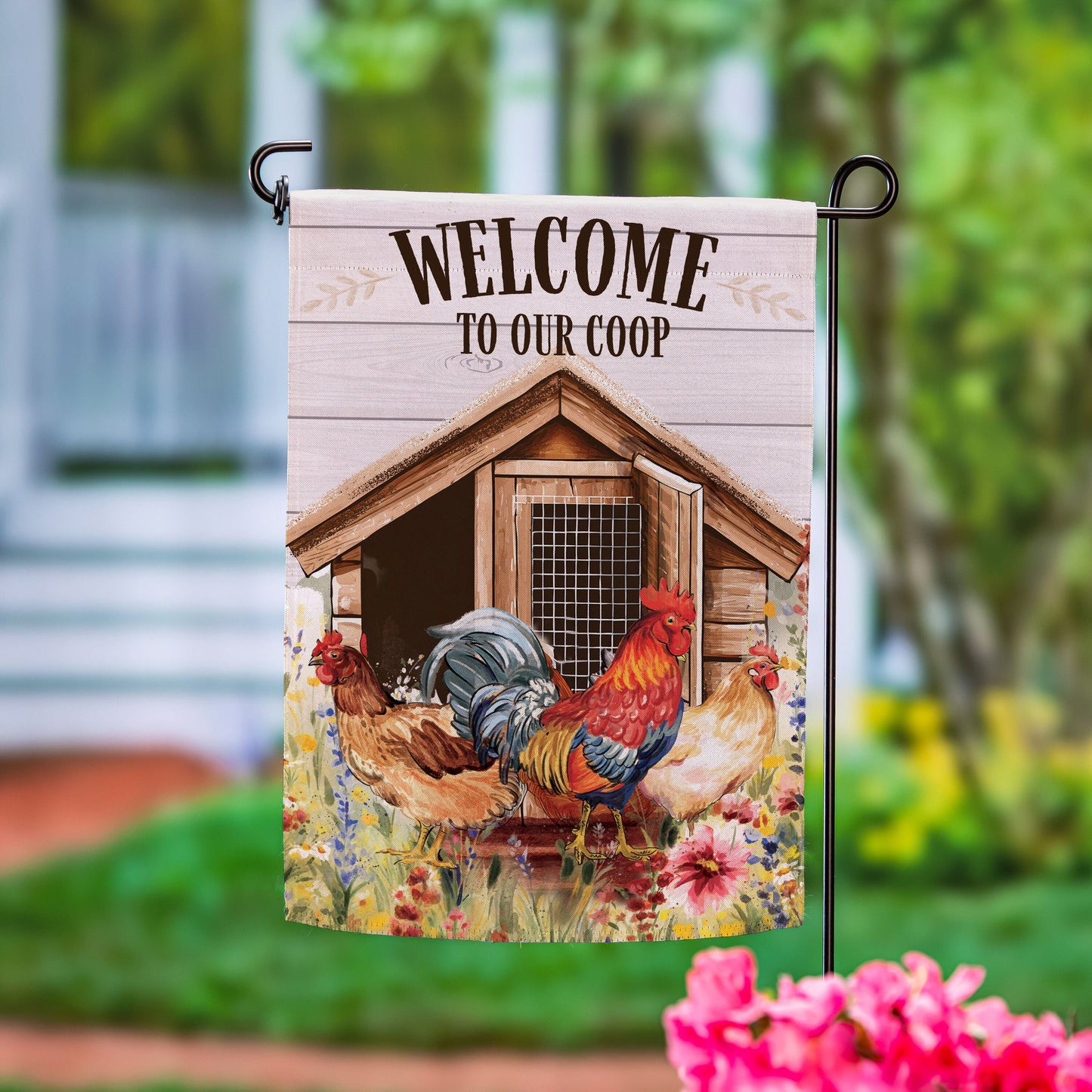 Petal & Plow Coop Suede Garden Flag - Tampa Home & Garden Store