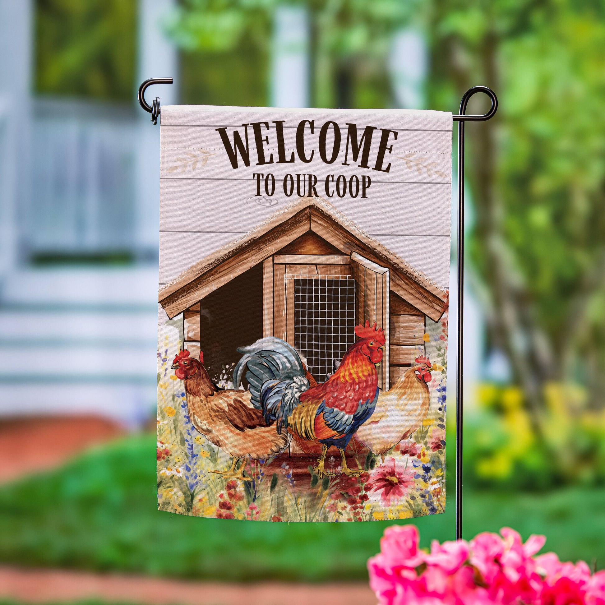 Petal & Plow Coop Suede Garden Flag - Tampa Home & Garden Store