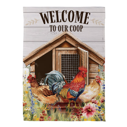 Petal & Plow Coop Suede Garden Flag - Tampa Home & Garden Store