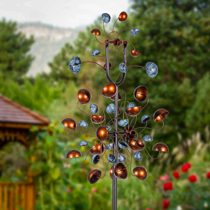 Petal Sphere Wind Spinner 86"H - Tampa Home & Garden Store
