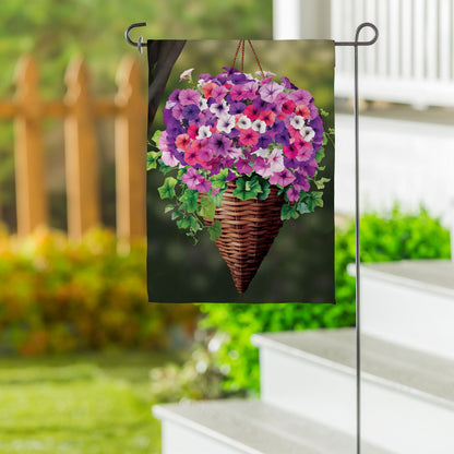 Petunia Basket Suede Garden Flag - Tampa Home & Garden Store