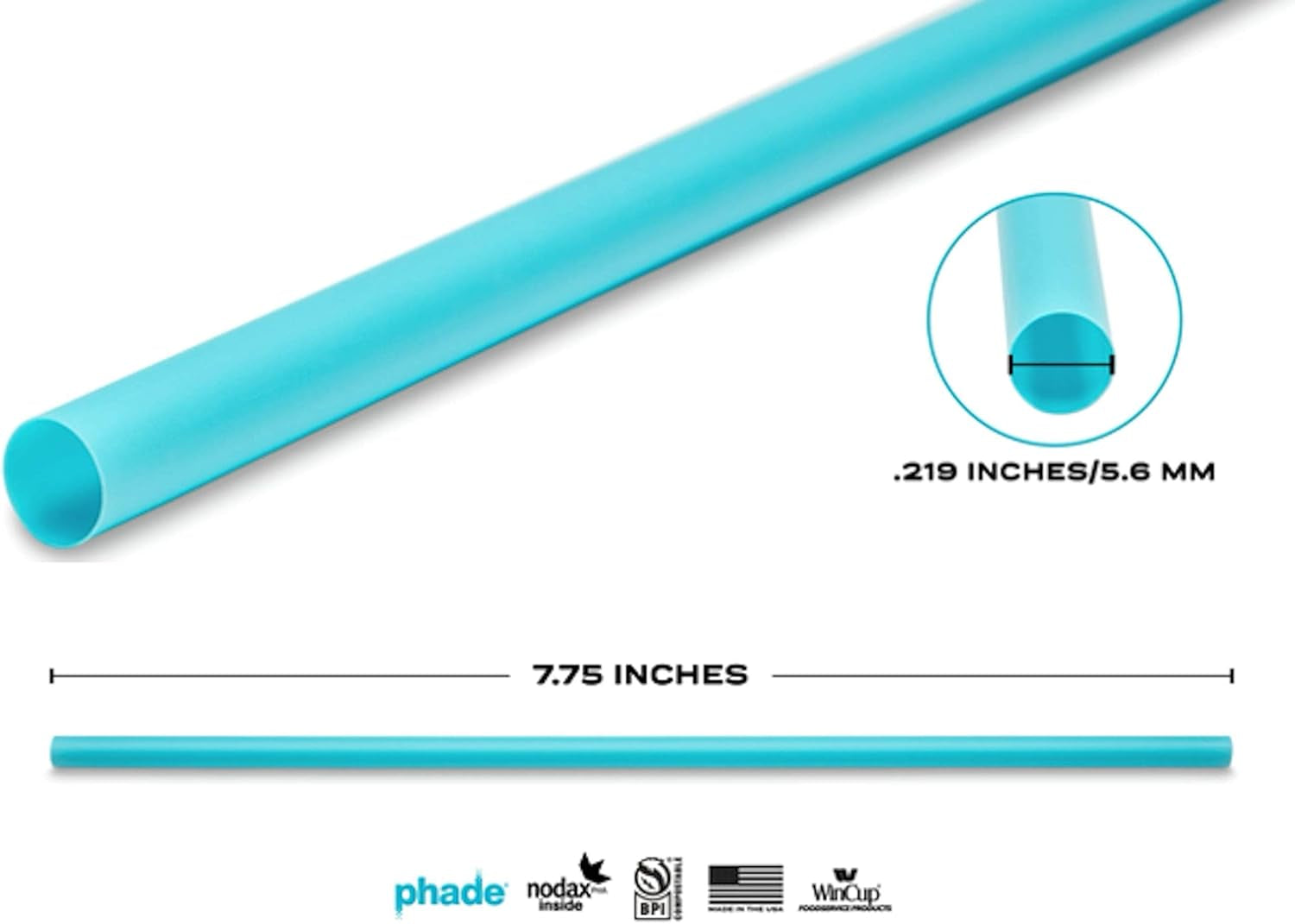 Phade Jumbo Straws – Eco-Friendly, Durable, and Compostable - Tampa Home & Garden Store