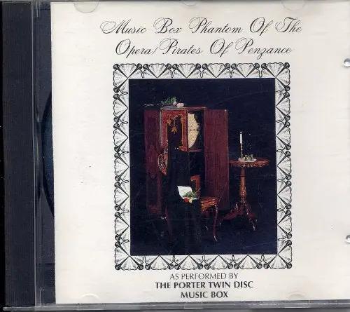 Music Box CD Phantom of the Opera and Pirates of Penzance, white jewel case on Tampa Home & Garden Store
