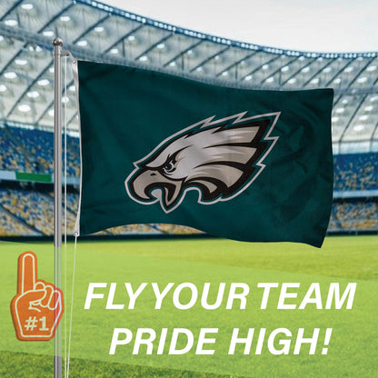 Philadelphia Eagles Single Sided Estate Flag with 2 Grommets, 3'x5' - Tampa Home & Garden Store