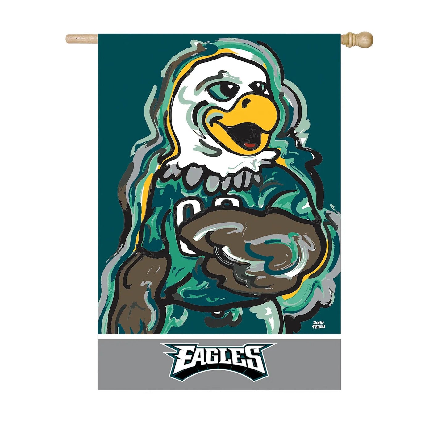 Philadelphia Eagles, Suede REG Justin Patten - Tampa Home & Garden Store